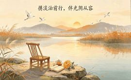 携淡泊前行，伴光阴从容